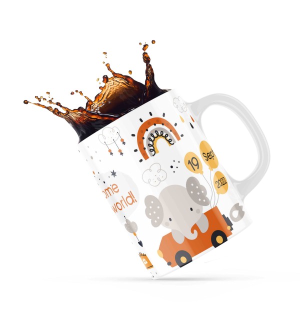 Κεραμική κούπα 330ml δώρο για Νεογέννητα Welcome To Our World Κεραμική κούπα 330ml δώρο για Νεογέννητα Welcome To Our World