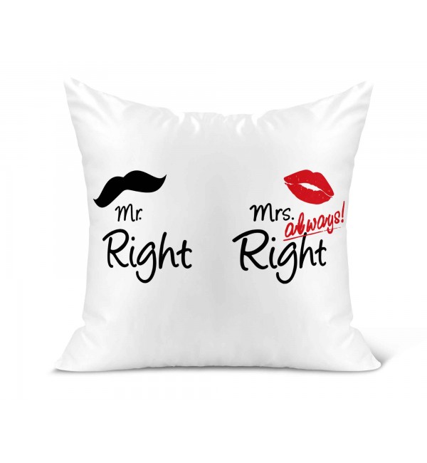 Λινό Μαξιλάρι 40Χ40cm Mrs Always Right