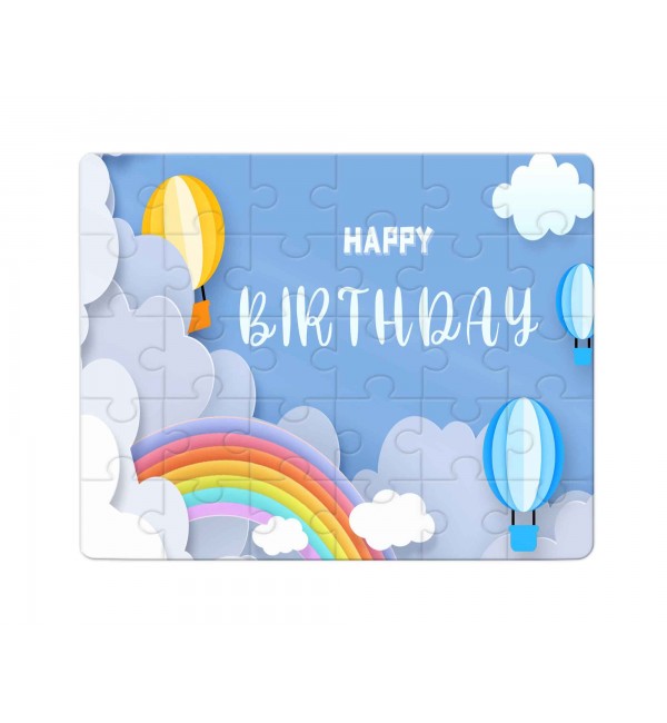 Χάρτινο Puzzle 27X20cm Happy Birthday Rainbow 35κομ