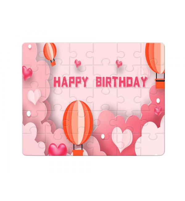 Χάρτινο Puzzle 27X20cm Happy Birthday Pink 35κομ