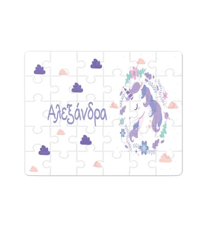 Χάρτινο Puzzle 27X20cm Unicorn 35κομ