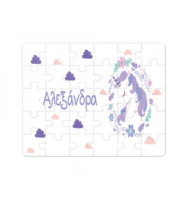 Χάρτινο Puzzle 27X20cm Unicorn 35κομ