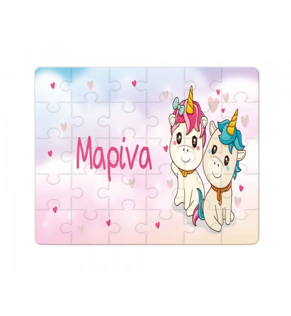 Χάρτινο Puzzle 27X20cm Twins Unicorn Colour 35κομ Χάρτινο Puzzle 27X20cm Twins Unicorn Colour 35κομ