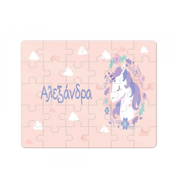 Χάρτινο Puzzle 27X20cm Unicorn Colour 35κομ