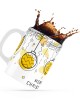 Κεραμική κούπα 330ml δώρο χριστουγέννων Yellow Ornament