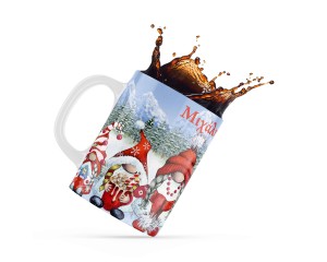 Κεραμική κούπα δώρο χριστουγέννων 330ml Gnome