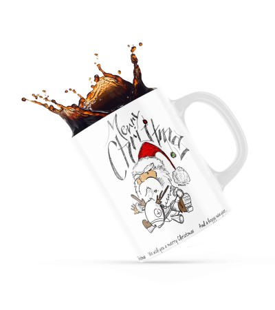 Κεραμική κούπα 330ml δώρο για τα Χριστούγεννα Santa knows better