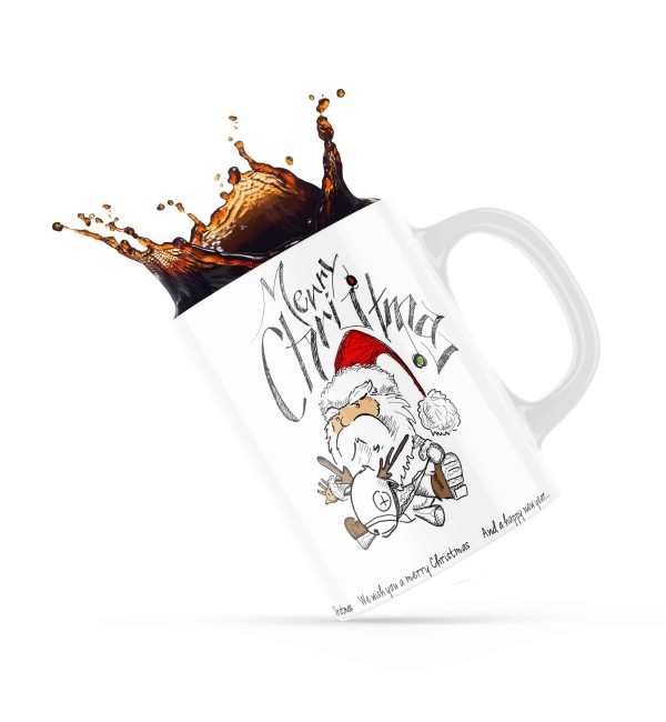 Κεραμική κούπα 330ml δώρο για τα Χριστούγεννα Santa knows better