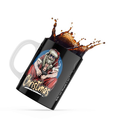 Κεραμική κούπα δώρο χριστουγέννων 330ml Gangster Santa Κεραμική κούπα δώρο χριστουγέννων 330ml Gangster Santa