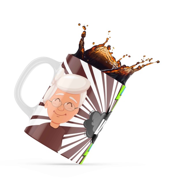 Κεραμική κούπα 330ml δώρο για τον Παππού & την Γιαγιά Grandmother Win