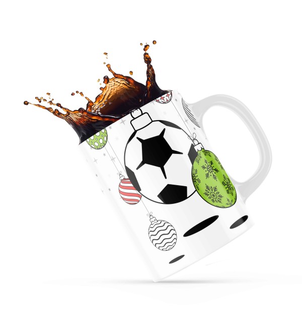 Κεραμική κούπα δώρο χριστουγέννων 330ml Football Shadow