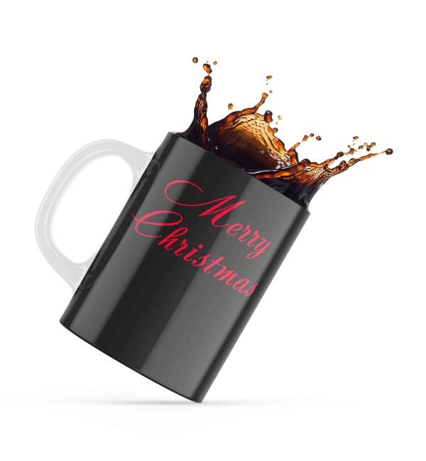 Κεραμική κούπα 330ml δώρο για τα Χριστούγεννα Black Gift Κεραμική κούπα 330ml δώρο για τα Χριστούγεννα Black Gift