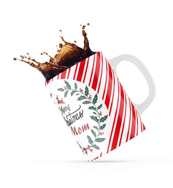 Κεραμική κούπα 330ml δώρο για τον Μπαμπά & την Μαμ΄΄α Merry Christmas Mom Red Κεραμική κούπα 330ml δώρο για τον Μπαμπά & την Μαμ΄΄α Merry Christmas Mom Red