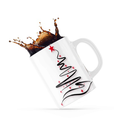 Κεραμική κούπα 330ml δώρο για τον Παππού & την Γιαγιά Merry Christmas Tree For Grandma