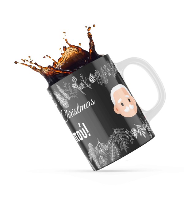 Κεραμική κούπα 330ml δώρο για τον Παππού & την Γιαγιά Merry Christmas Best Grandpa