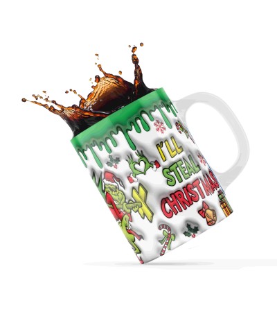 Κεραμική κούπα 330ml I' ll steal christmas