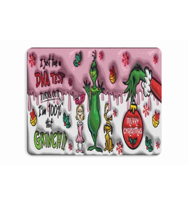 Υφασμάτινο Mouse Pad 18X23cm Δώρο για τα Χριστούγεννα Grinch DNA test