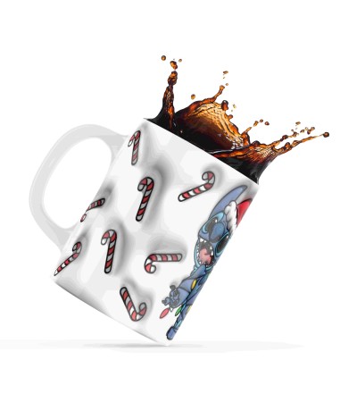 Κεραμική κούπα 330ml Christmas Stitch candy