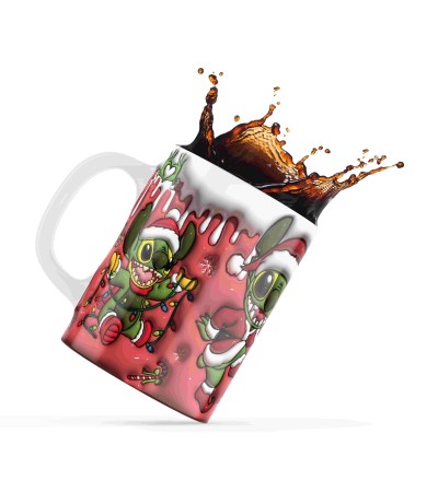 Κεραμική κούπα 330ml Christmas Stitch santa