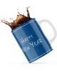 Κεραμική κούπα 330ml δώρο για την Πρωτοχρονιά New Year Blue