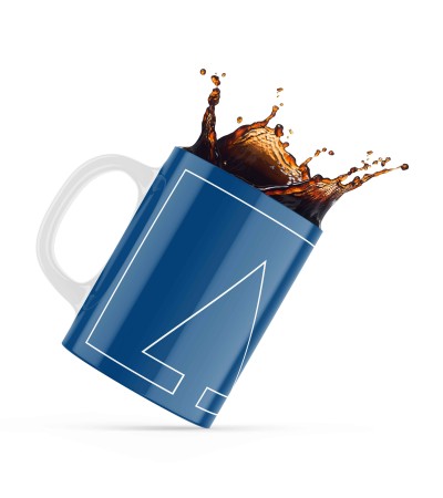 Κεραμική κούπα 330ml δώρο για την Πρωτοχρονιά New Year Blue