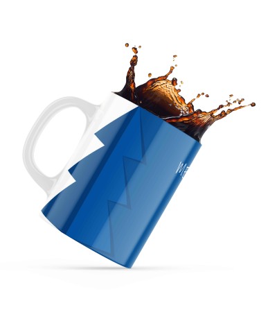 Κεραμική κούπα 330ml δώρο για τα Χριστούγεννα Blue Tree