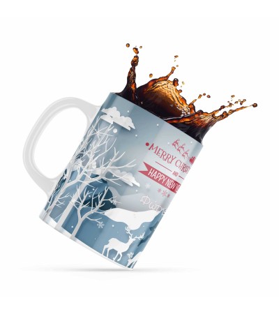 Κεραμική κούπα 330ml δώρο χριστουγέννων Reindeer  Κεραμική κούπα 330ml δώρο χριστουγέννων Reindeer