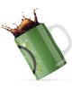 Κεραμική κούπα 330ml δώρο χριστουγέννων Green Ornament Κεραμική κούπα 330ml δώρο χριστουγέννων Green Ornament