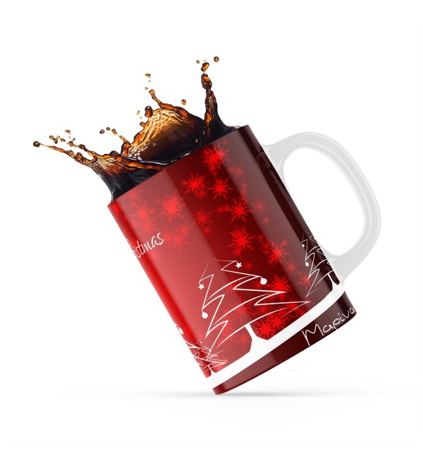 Κεραμική κούπα 330ml δώρο χριστουγέννων Red Tree Κεραμική κούπα 330ml δώρο χριστουγέννων Red Tree