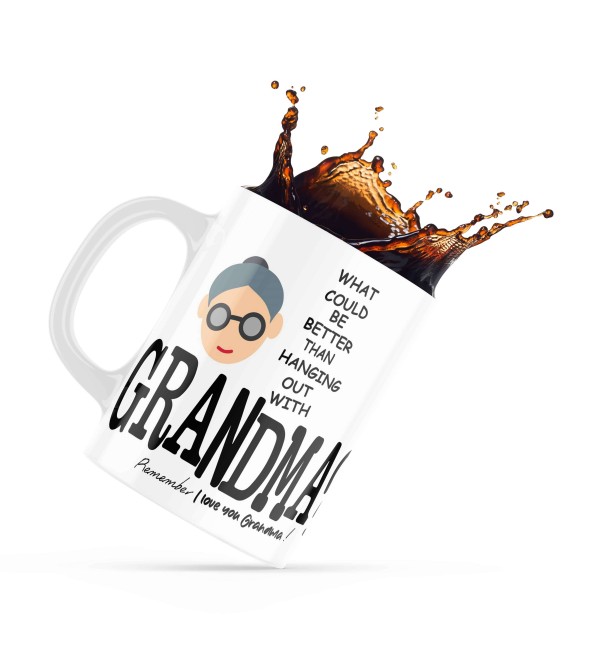 Κεραμική κούπα 330ml δώρο για τον Παππού & την Γιαγιά I Love You Grandma
