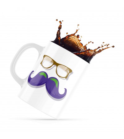 Κεραμική κούπα 330ml δώρο για τoν Μπαμπά Mustache