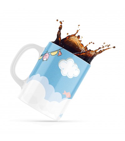 Κεραμική κούπα 330ml δώρο για Νεογέννητα Boy