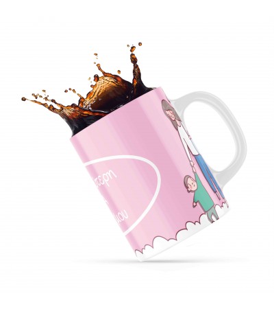 Κεραμική κούπα 330ml δώρο για την Νονά Best Godmother