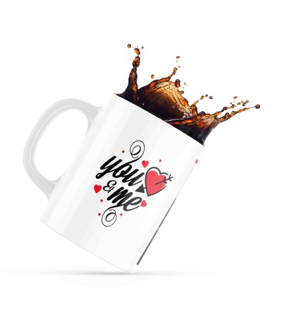 Κεραμική κούπα 330ml Με Προσθήκη Φωτογραφίας You and me