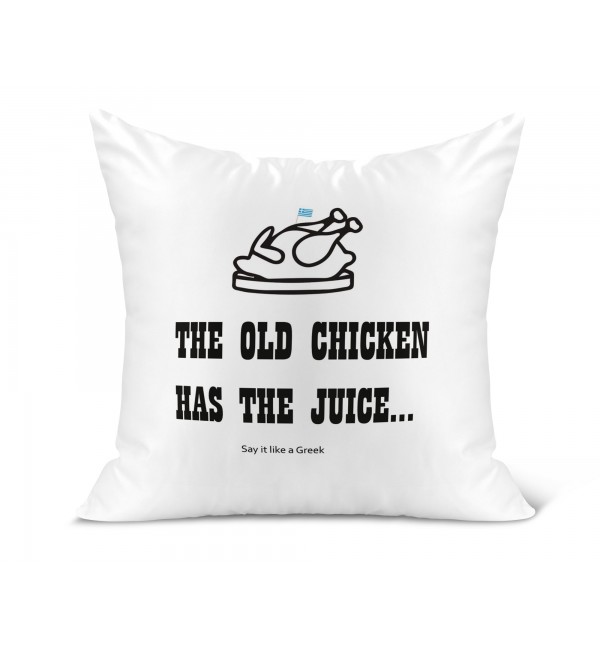 Λινό Μαξιλάρι 40Χ40cm The Old Chicken