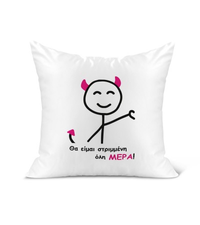 Λινό Μαξιλάρι 40Χ40cm Στριμένη