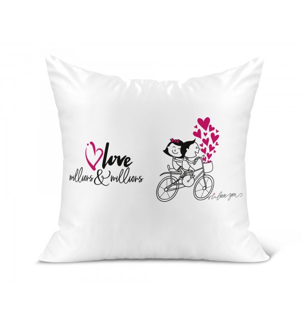 Λινό Μαξιλάρι 40Χ40cm Millions Love