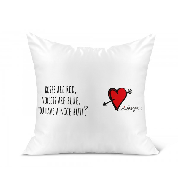 Λινό Μαξιλάρι 40Χ40cm Δώρο Για Ερωτευμένους You Have A Nice Butt Λινό Μαξιλάρι 40Χ40cm Δώρο Για Ερωτευμένους You Have A Nice Butt
