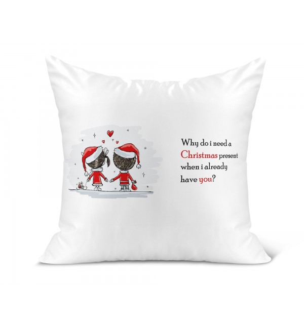 Λινό Μαξιλάρι 40Χ40cm Santa Love