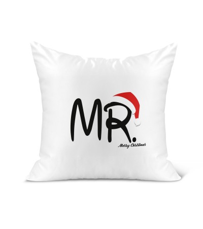 Λινό Μαξιλάρι 40Χ40cm Santa Mr