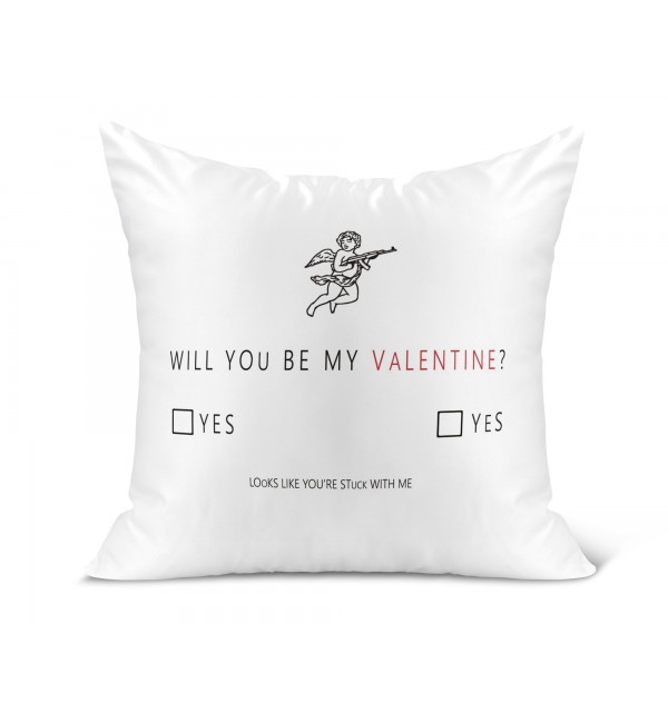 Λινό Μαξιλάρι 40Χ40cm Για Ερωτευμένους Be My Valentine Λινό Μαξιλάρι 40Χ40cm Για Ερωτευμένους Be My Valentine
