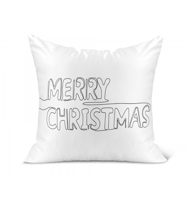Λινό Μαξιλάρι 40Χ40cm Merry Christmas