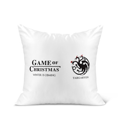 Λινό Μαξιλάρι 40Χ40cm Merry Christmas GOC Targaryen Λινό Μαξιλάρι 40Χ40cm Merry Christmas GOC Targaryen