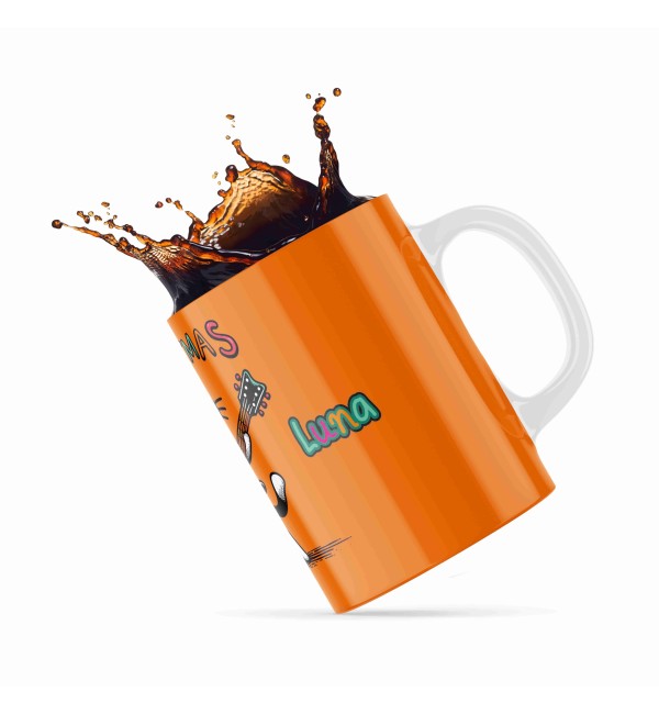 Κεραμική κούπα 330ml Christmas Pet My cat orange