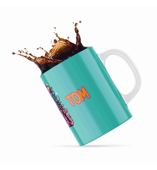 Κεραμική κούπα 330ml Christmas Pet my cat blue