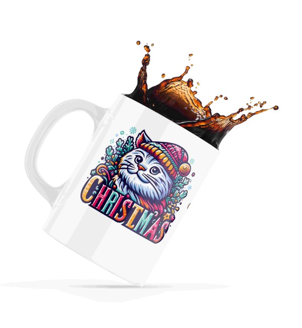 Κεραμική κούπα 330ml Christmas Pet my cat