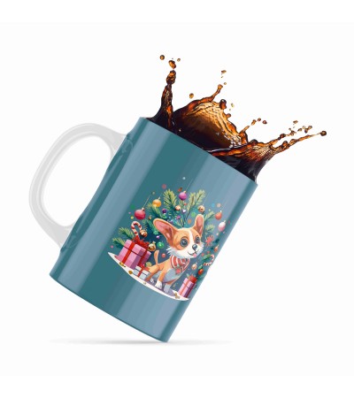 Κεραμική κούπα 330ml Christmas Pet My Dog blue