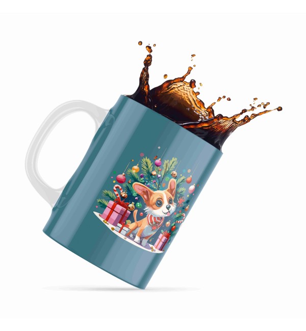 Κεραμική κούπα 330ml Christmas Pet My Dog blue