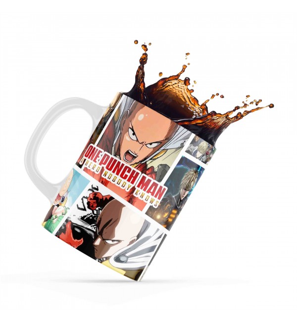 Κεραμική κούπα 330ml δώρο για ΄λάτρεις των Anime One Punch Man