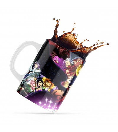 Κεραμική κούπα 330ml δώρο για ΄λάτρεις των Anime Seven Deadly Sins All Heros Κεραμική κούπα 330ml δώρο για ΄λάτρεις των Anime Seven Deadly Sins All Heros